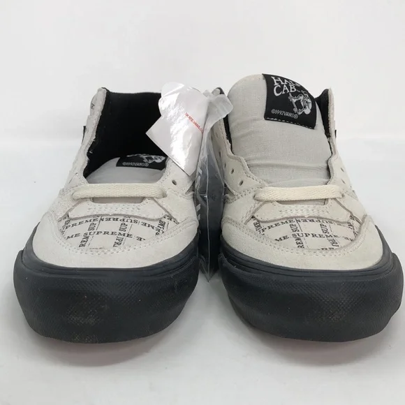 Vans x Supreme Half Cab Pro ‘92 Men’s Off White Black Skateboard Shoes - Size 8 - Picture 9 of 16